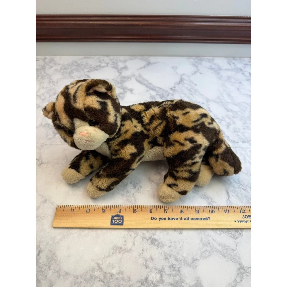 Ty Classic FIDDLES Cat Plush Brown Tan Spotted Tortoiseshell Stuffed Animal 2006